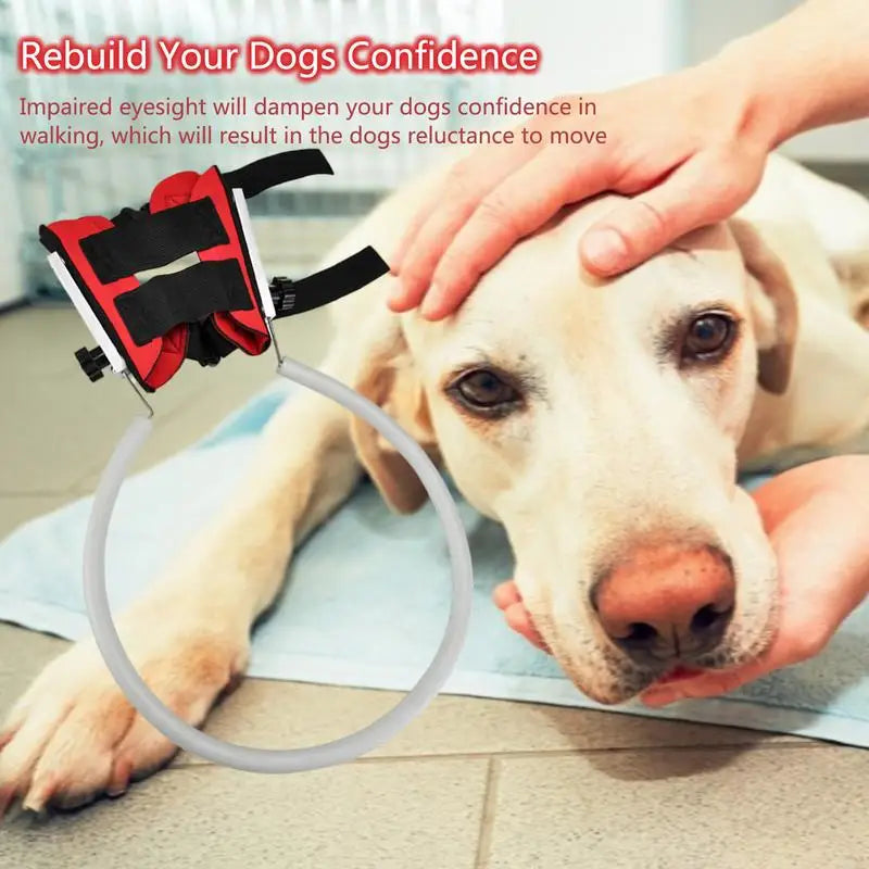 Blind Dog Anti-collision Collar Pet Protective Vest Ring Blind Dog Guiding Harness Dog Guide Training Behavior Aids Pet Supplies